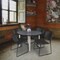 Regency Kahlo Round Table & Chair Sets, 48 W, 48 L, 29 H, Wood, Metal, Polypropylene Top, Grey TPL48RNDGYCM44BK - alternate 5